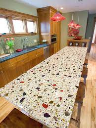 37 Recycled Glass Countertop Ideas Designs Tips Advice Glass Countertops Eclectic Kitchen Design Recycled Glass Countertops
