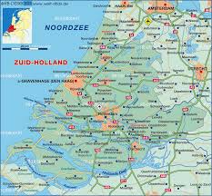 The land mass is 41,848 km/squared and a population of approximately 16.6 million people. Map Of Zuid Holland State Section In Netherlands Welt Atlas De