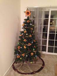 Sunflower Christmas Tree Floral Christmas Tree Christmas Tree Decorations Rustic Christmas Ornaments