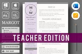 Our teacher cv template collection is a great place to start when writing your own teaching cv. School Teacher Resume Template Creative Market
