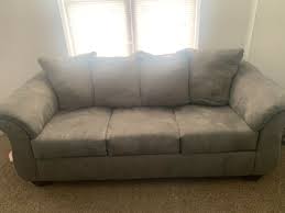 Ashley Furniture Darcy Cobblestone Sofa And Loveseat Living Room Set 80 Bids Loveseat Living Room Living Room Sets Ashley Furniture