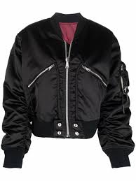 Diesel Reversible Satin Bomber Jacket In Schwarz Modesens