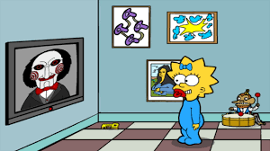 If you liked this game, you can play similar games to bart saw game 2 at gamelola.com. Maggie Simpson Saw Game Youtube