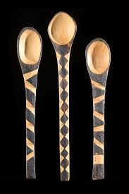 lot de cuilleres en bois zoulou afrique du sud objet n 5876 zulu african art tableware