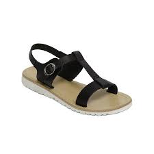 Pazitos Girls Black T Bar Buckled Ankle Strap Trendy Sandals