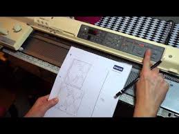 Brother Electronic Knitting Machine Kh 900 Demonstration How To Program Patter In To The M Knitting Machine Patterns Machine Knitting Brother Knitting Machine