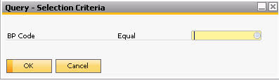 Prompting For User Input In Sap Business One Queries