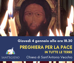 Preghiera per la pace con la comunità di Sant'Egidio