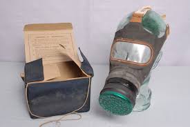 Adults Gas Mask and cardboard box WWII: NEN Gallery