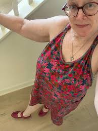 Wearing summer sun dress in SoCal