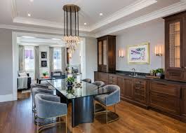 1280x959 beautiful metallic wallpaper enhances this dining room (houzz). Luxury Open Concept Dining Room Transitional Dining Room Boston By Bsa Construction Houzz