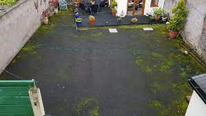 When installing and laying artificial grass on concrete, ensure that the concrete area has been brushed and cleaned down thoroughly. Fitting Artificial Grass To Concrete Patio Or Hard Surfaces Grass Direct Blog