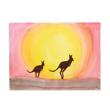 Passport To Imagination Kangaroo Art Australian Art For Kids Australian Art
