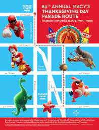 Macy's thanksgiving day parade 2015. 2015 Macy S Thanksgiving Day Parade Lineup And Route Map