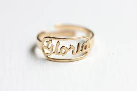 Vintage Name Ring Gloria Vintage Names Name Rings Rings
