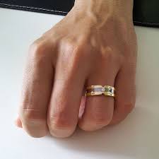 Bague Homme En Or Jaune Et Blanc Diamant 0 055ct Horace Bague Homme Bague Bague Fiancaille