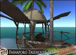 See more ideas about house exterior, house, beach cottage style. Second Life Marketplace Headhunter S Island Painaporo Palm Tree House Set 4 Color Schemes Mesh