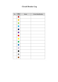 Free printable circuit breaker panel labels. Circuit Breaker Log Printable Pdf Download