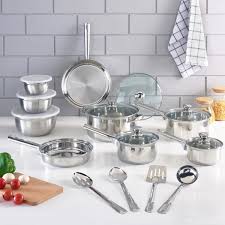 We did not find results for: Mainstays Stainless Steel 18 Piece Cookware Set With Kitchen Tools And Mixing Bowls Walmart Com Walmart Com