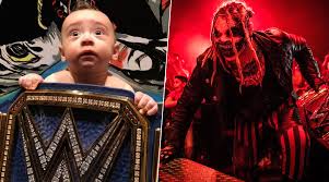 Wwe wrestling universal championship championship belt. The Fiend Bray Wyatt Shares Cute Pic Of Son Knash With New Wwe Universal Championship Belt Says He Likes The Blue Title Latestly