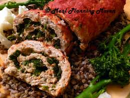 Spread the remaining 1/4 cup ketchup over the loaf. Turkey Spinach Meatloaf Roulade Meal Planning Maven