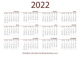 2022 Calendar Beta Calendars