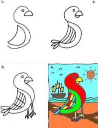13 Parrot By Traqair57 Via Flickr Vogels Tekenen Dieren Tekenen Leer Tekenen