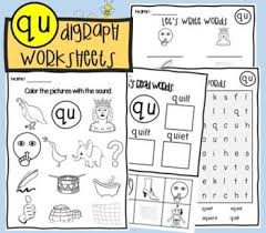 qu sound worksheets teaching resources teachers pay teachers