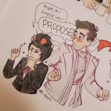 Poazzi Beelzebub Looks Into The Camera Like They Re On The Office Art Drawing Illustration Traditionalart Colore Pastel Goth Art Fan Art Favorite Tv Shows