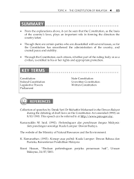 From a comparative perspective, we have what is known as an 'unwritten constitution', although some prefer to describe it as 'uncodified' on the basis that many of our laws of a constitutional the written documents of our unwritten constitution. Topic 4 The Constitution Of Malaysia