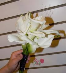 From faux flowers to vegetable bouquets. White Calla Lily Bridesmaid Bouquet By Rose Shop Mn