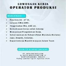 Lowongan kerja baker/kitchen helper di hikaru bakehouse yogyakarta. Lowongan Kerja Pabrik Di Kuripan Lowongan Kerja Di Cilacap Januari 2021 Pabrik Baja Is A Production Located In Kuripan Village