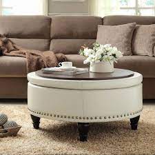 Diy Storage Ottoman Coffee Table Collection Fabric Coffee Table Ottoman Ne In 2020 Round Ottoman Coffee Table Leather Ottoman Coffee Table Storage Ottoman Coffee Table