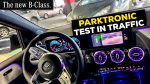 Mercedes B Class 2019 Active Parking Assist Test In Traffic Parktronic Youtube