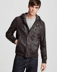 John Varvatos Usa Leather Bomber Jacket Bloomingdale S Leather Bomber Jacket Usa Leather Leather Bomber