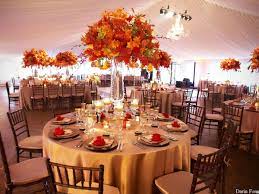Orange Floral Centerpieces Bitsy Bride Fall Wedding Decorations Autumn Wedding Reception Wedding Themes Fall