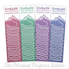 embark book of mormon reading chart bookmark the personal