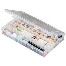 The new improved artbin two tray box features 2 cantilevered trays with removable dividers. Artbin Solutions Box 4 48 Compartments 14 125x9x2 Translucent 6802666 Hsn