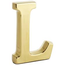 Monogram Ceramic Letter Gold L Handmade Home Decor Decorative Monogram Decorative Letters