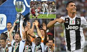 Bookmark situs nobartv atau download apk yang sudah kami sediakan untuk memudahkan kamu. Juventus 1 0 Ac Milan Cristiano Ronaldo Heads Winner In Italian Super Cup Final Daily Mail Online