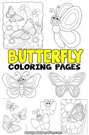 Many dark elements, not much space is left for paints. Butterfly Coloring Pages Free Printable From Cute To Realistic Butterflies Easy Peasy And Fun