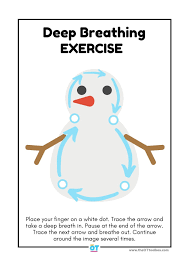 Snowman Deep Breathing Exercise The Ot Toolbox In 2021 Deep Breathing Exercises Breathing Exercises Exercise For Kids