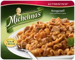 A collection of side by side cooked frozen dinner comparisons where the left is the marketing version of the box and the right is the results of following. Stroganoff Frozen Meal Frozen Dinner Michelina S Frozen Meals Frozen Entrees Stroganoff