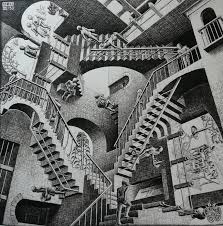 The impossible stairs feature prominently in the work of artist m.c. M C Escher Relativity Perspectiva Impossible Xxl Catawiki