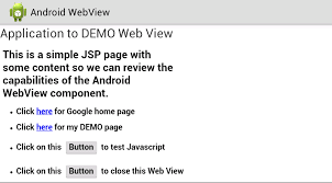 Android webview is a system component powered by chrome that allows android apps to display web content. Programmers Sample Guide Android Webview Example