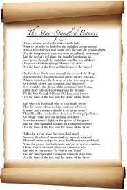 Originally titled in spanish as the marcha nacional filipina (philippine national march), is the national anthem of the philippines.its music was composed in 1898 by julián felipe, and the lyrics were adapted from the spanish poem filipinas, written by josé palma in 1899. Star Spangled Banner Lyrics Poster National Anthem Defence Of Fort M Henry