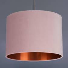 Blush Pink Velvet Lampshade Choice Of Metallic Lining Pink Lamp Shade Pink Light Shades Pink Lamp
