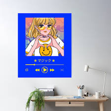 anime music Poster for Sale by Hoetoons 