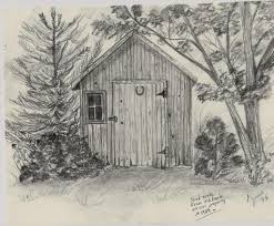 Lynne Howard An Old Drawing I Did Shed In My Backyard Drawings Pencil Drawings Old Cabins