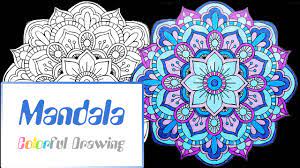Images pour l'écoles et l'éducation. Speed Coloring Coloriage Mandala N 4 Youtube